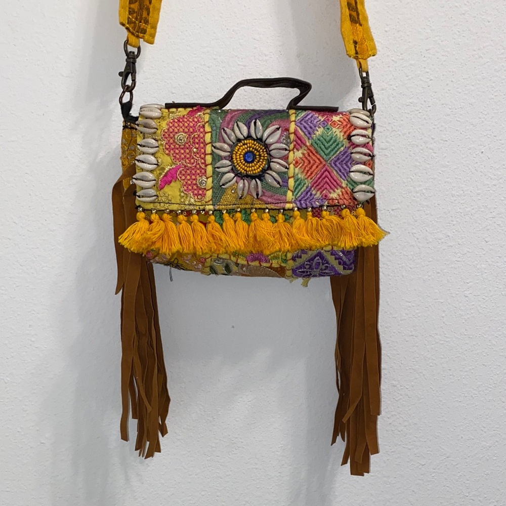 Colorful Bohemian Fringe Bag - Picture 1 of 13